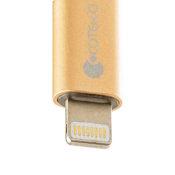 Адаптер COTECi M29 MicroUSB/ Lightning (CS2143-CE) Золотистый