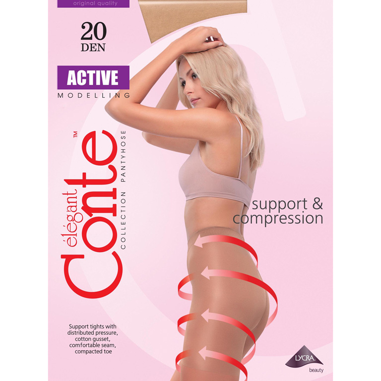 Conte Колготки женские ACTIVE 20, р.3 mocca