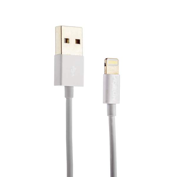 USB дата-кабель Aspor MFI 8-pin Lightning (1.0m) белый