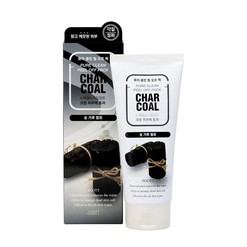 JIGOTT Char Coal Pure Clean Peel Off Pack Очищающая угольная маска-пленка