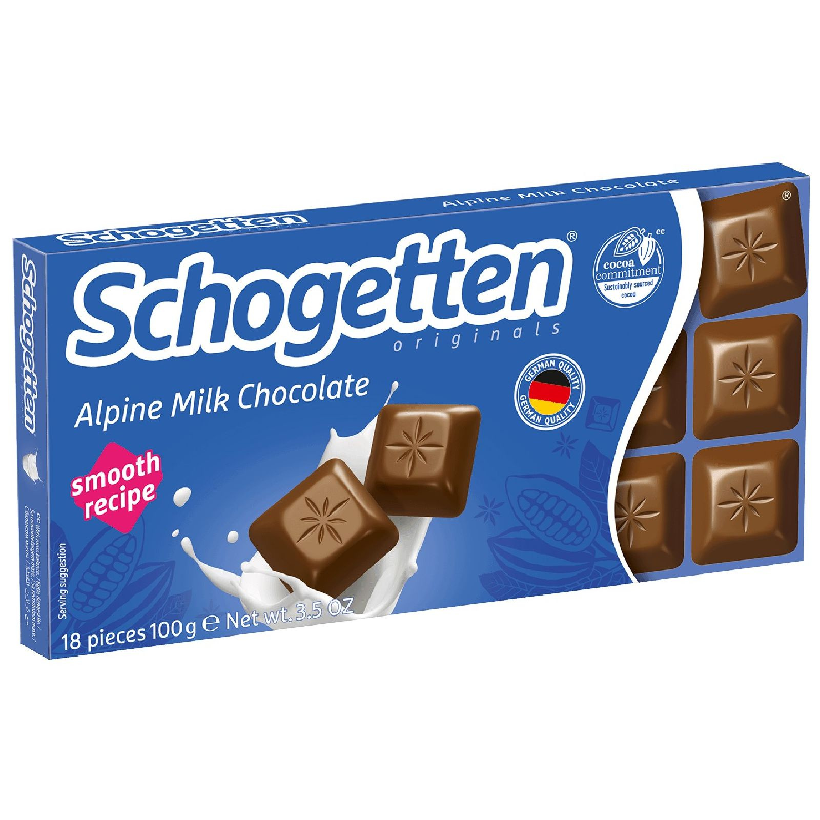 Шоколад молочный "Alpine Milk" Schogetten 100г