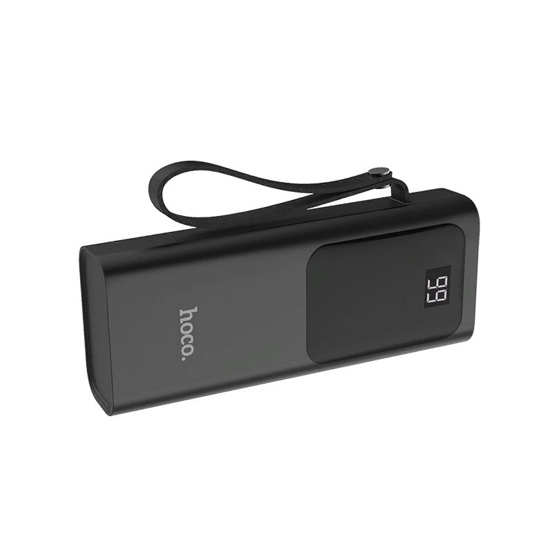 Аккумулятор внешний универсальный Hoco J41-10000 mAh Treasure Power Bank с LED индикатором (2USB: 5V-2.0A) Черный