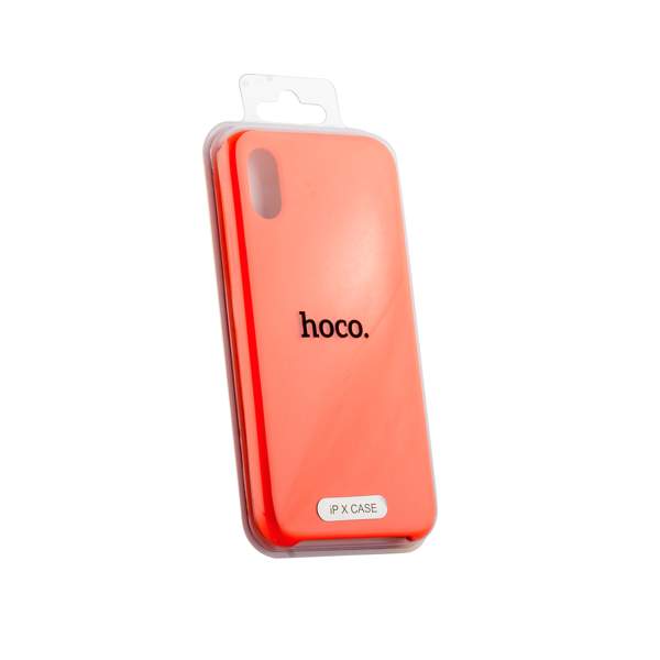 Чехол-накладка силиконовый Hoco Silicone Case для iPhone XS/ X (5.8") Оранжевый