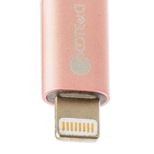 Адаптер COTECi M29 MicroUSB/ Lightning (CS2143-MRG) Розовое золото