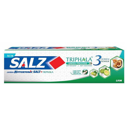 Lion Зубная паста с гипертонической солью и трифалой – Salz herbal, 90г