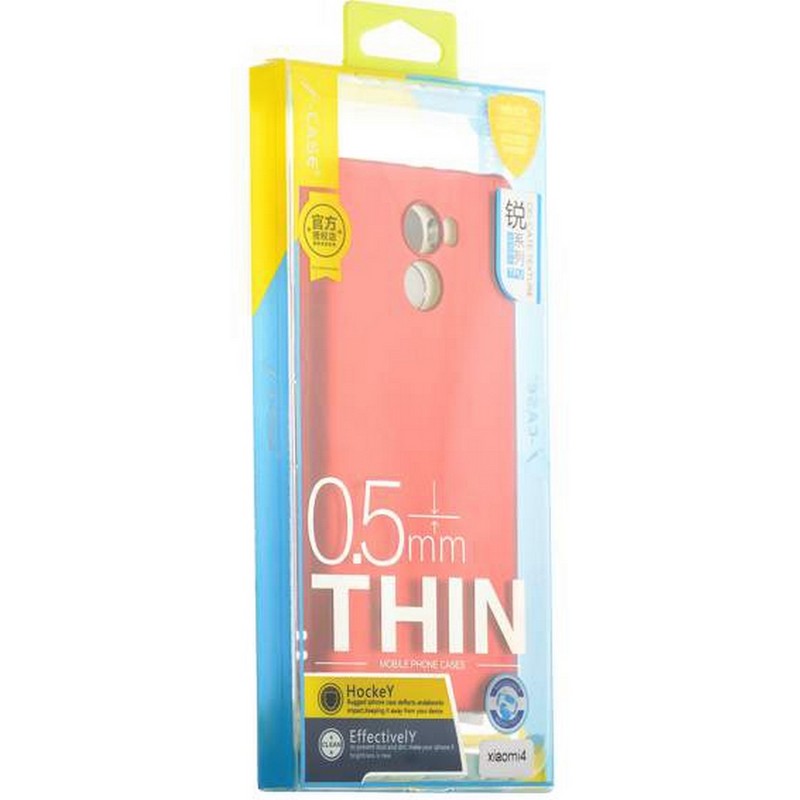 Чехол-накладка силиконовый J-case Delicate Series Matt 0.5mm для Xiaomi Redmi 4 (5.0") Красный