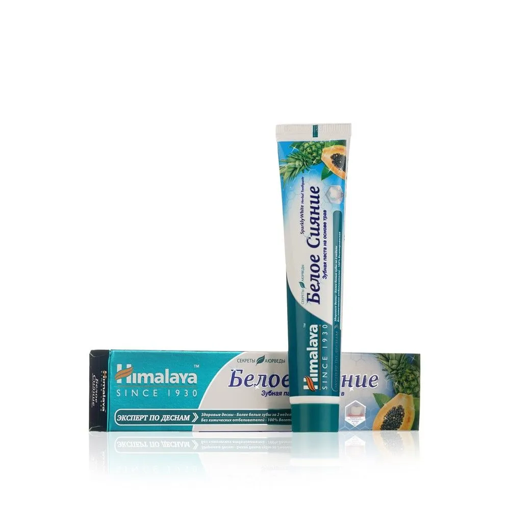 Отбеливающая зубная паста (Sparkly white toothpaste) Himalaya | Хималая 75мл