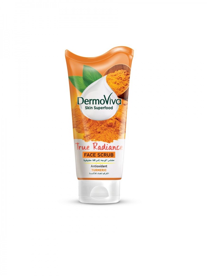 DABUR  Dermoviva Skin Superfood Turmeric True Radiance Face Scrub Скраб для кожи лица для удаления черных т