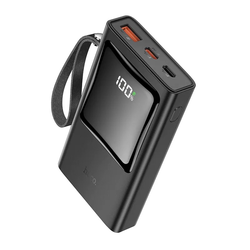 Аккумулятор внешний универсальный Hoco Q4 10000 mAh Unifier QC3.0 power bank (USB:5V-3.0A Max) 20W Черный