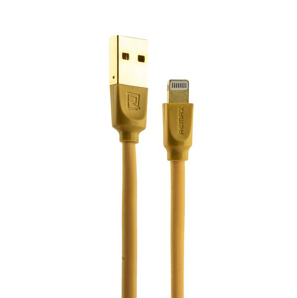 USB дата-кабель Remax Radiance Cable (RC-041i) LIGHTNING fast charging (1.0 м) Золотистый